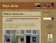 Tablet Screenshot of freshshoes.de